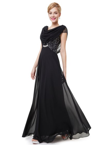 Plesové šaty pro starší dámy s vodou 9989 (* Velikost XS / 34 / 04 / 06, Barva Vínová)