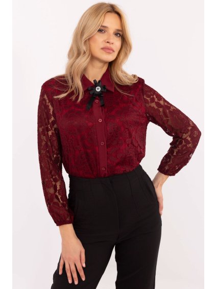 Košile s dlouhým rukávem  model 204980 Italy Moda (*Velikost universal)