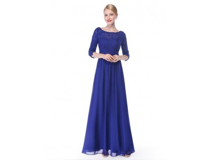 Společenské šaty Ever Pretty 8412 modré (Velikost 3XL / 48 / 16 / 20)
