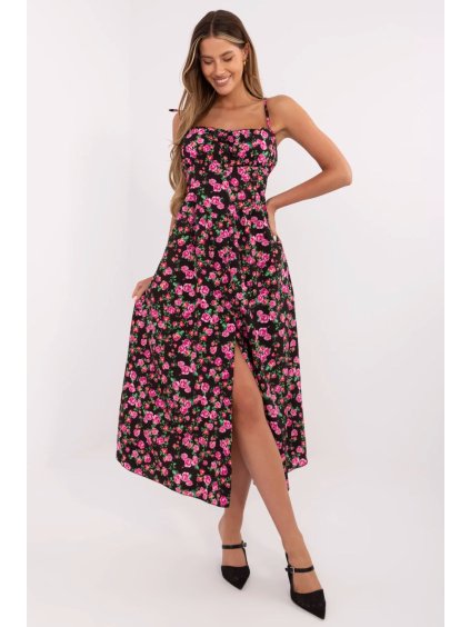 Letní šaty s rozparkem 213301 Italy Moda