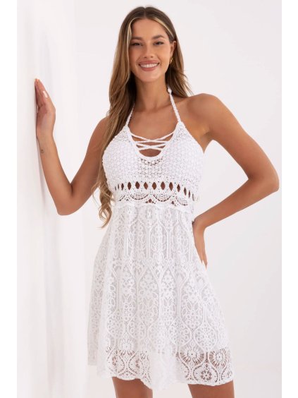 Letní boho šaty bílé  213817 Italy Moda