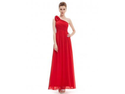 Ever Pretty plesové šaty červené 8237 RD (Velikost 3XL / 48 / 16 / 20)