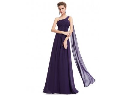 Ever Pretty plesové šaty fialové 9816 PP (Velikost 3XL / 48 / 16 / 20)