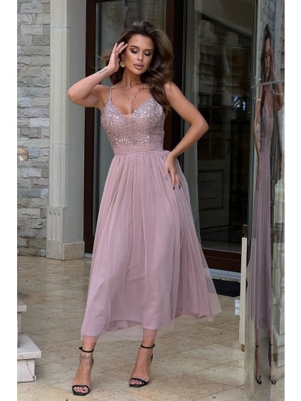 Dlouhé šaty  model 188217 Bicotone (Velikost 38)