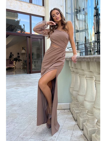 Dlouhé šaty  model 187650 Bicotone (Velikost 36)