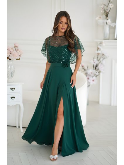 Dlouhé šaty  model 219686 Bicotone (Velikost 40)