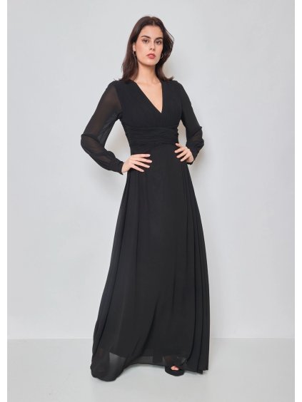 plesové šaty dlouhý rukáv