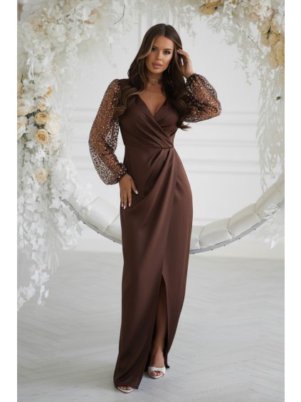 Dlouhé šaty  model 220832 Bicotone (Velikost 48)