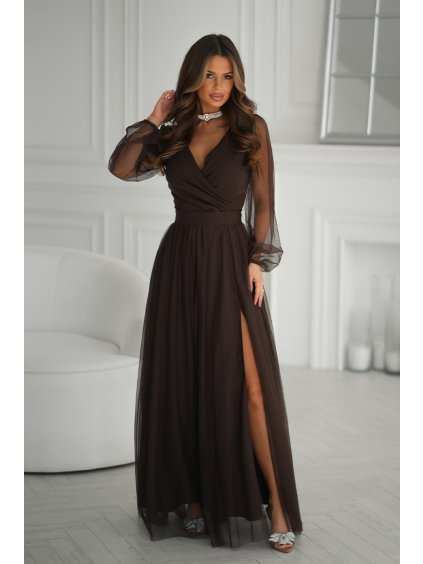 Dlouhé šaty  model 220610 Bicotone (Velikost 36)