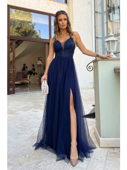 Dlouhé šaty  model 188223 Bicotone (Velikost 34)