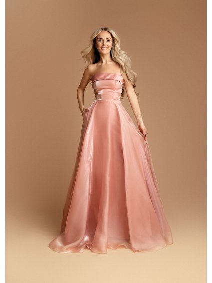 společenské dlouhé šaty s kapsami