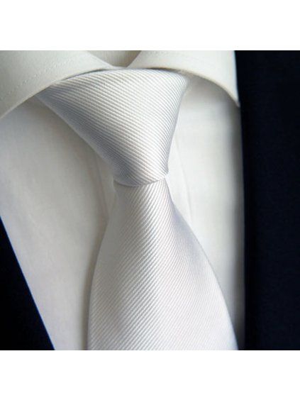 Svatební bílá kravata