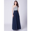 Dámské plesové šaty Ever Pretty modré 7404 (* Velikost 4XL / 48 / 16 / 20)