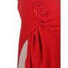 A Dlouhé červené elegantní šaty 80204 (* Velikost XS / 34 / 04 / 06)