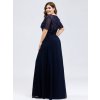 Ever Pretty tmavě modré šaty 7706 (* Velikost 9XL / 58 / 26 / 30)