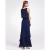 Tmavě modré šaty Ever Pretty 7173 (* Velikost 4XL / 48 / 16 / 20)
