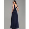 Ever Pretty dlouhé tmavě modré šaty 7764 (* Velikost 9XL / 58 / 26 / 30)