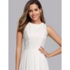 Dámské elegantní šaty Ever Pretty bílé 7391 (* Velikost L / 40 / 08 / 12)