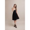 Eva&Lola šaty krátké černé s flitry 1330 (* Velikost L/40)