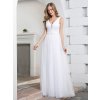Ever Pretty dlouhé bílé tylové šaty 0604 (* Velikost S / 36 / 04 / 08)