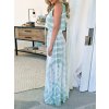 Letní šaty dlouhé batikované tyrkys 0084 (* Velikost XL / 42 / 10 / 14)