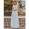 Ever Pretty dlouhé bílé tylové šaty 930 (* Velikost 4XL / 48 / 16 / 20)