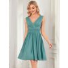 Ever Pretty letní šaty krátké dusty blue 3989 (* Velikost 4XL / 48 / 16 / 20)