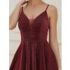 Ever Pretty šaty do tanečních mini bordo 3124 (* Velikost 4XL / 48 / 16 / 20)