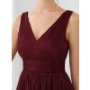 Ever Pretty dlouhé vínové šaty 7764 (* Velikost 9XL / 58 / 26 / 30)