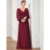 Ever Pretty společenské šaty burgundy 1394 (* Velikost M / 38 / 06 / 10)