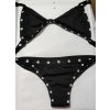17028 bikiny trojuhelnicky xs cerne s puntiky