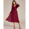 Ever Pretty společenské šaty bordo 1929 (* Velikost 4XL / 48 / 16 / 20)