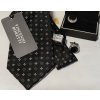17358 3 7269 1 luxusni hedvabna kravata a knoflicky black boretti