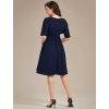 Ever Pretty krátké těhotenské šaty modré 01801 (* Velikost L / 40 / 10 / 12)
