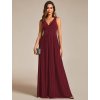 Ever Pretty luxusní bordo šaty 2133 (* Velikost 9XL / 58 / 26 / 30)