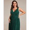 Ever Pretty luxusní tmavě zelené šaty 2133 (* Velikost 9XL / 58 / 26 / 30)