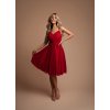 Eva & Lola dámské červené šaty krátké 1301B Amandine (* Velikost S / 36 / 04 / 08)