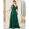 Dámské luxusní zelené šaty Ever Pretty 0734 (* Velikost 9XL / 58 / 26 / 30)