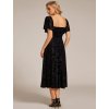 Ever Pretty šaty midi délka v černé barvě 2271 (* Velikost 9XL / 58 / 26 / 30)