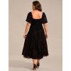 Ever Pretty šaty midi délka v černé barvě 2271 (* Velikost 9XL / 58 / 26 / 30)