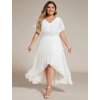 Ever Pretty šaty midi délka 2027 bílé (* Velikost 9XL / 58 / 26 / 30)