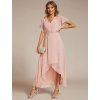 Ever Pretty šaty midi délka 2027 růžové (* Velikost 9XL / 58 / 26 / 30)