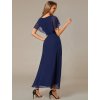 Ever Pretty šaty midi délka 2027 tmavě modré (* Velikost 9XL / 58 / 26 / 30)