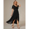 Ever Pretty šaty midi délka 2027 černé (* Velikost 9XL / 58 / 26 / 30)