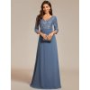 Ever Pretty plesové modré šaty 0751 (* Velikost 9XL / 58 / 26 / 30)