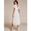 Ever Pretty šaty midi délka bílé 1756 (* Velikost 9XL / 58 / 26 / 30)