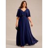 Ever Pretty šaty modré 2289 (* Velikost 9XL / 58 / 26 / 30)