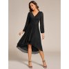 Ever Pretty luxusní krátké šaty černé 2266 (* Velikost 9XL / 58 / 26 / 30)