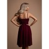 Eva & Lola dámské bordo šaty krátké 1301B Amandine (* Velikost S / 36 / 04 / 08)