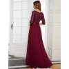 Ever Pretty plesové bordo šaty 0683 (* Velikost 9XL / 58 / 26 / 30)